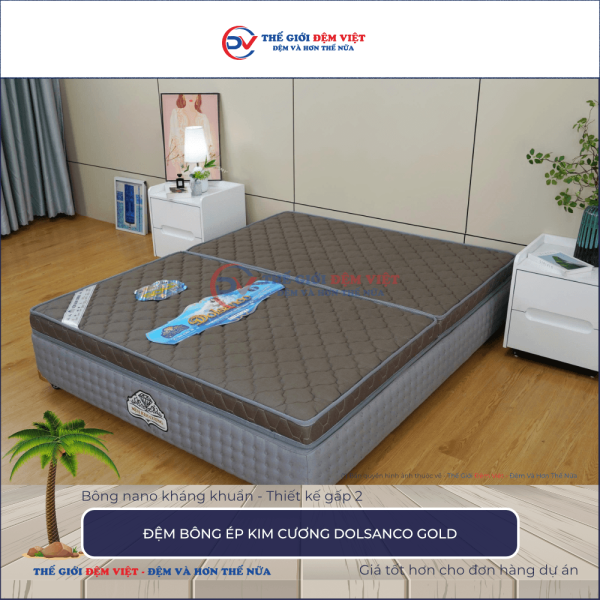 Đệm bông ép Kim Cương Dolsanco Gold
